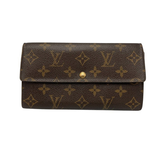 LOUIS VUITTON ルイヴィトン モノグラム ポシェットポルトモネクレディ 長財布 M61725 中古 D4