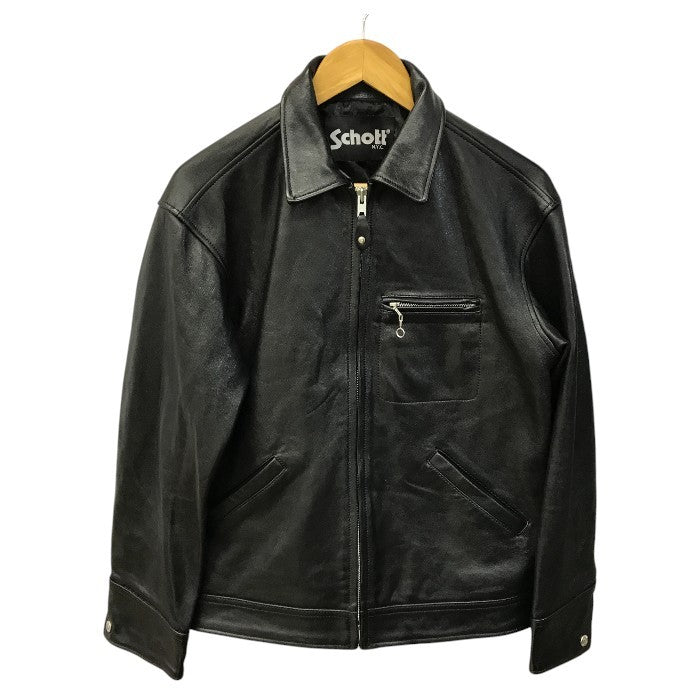 Schott ショット トラッカージャケット メンズ ラムレザー シングル 羊革 ブラック Sサイズ 3121034 中古 T1