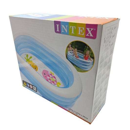 INTEX インテックス オーバルプール 163×107×46cm 57482 中古 H4