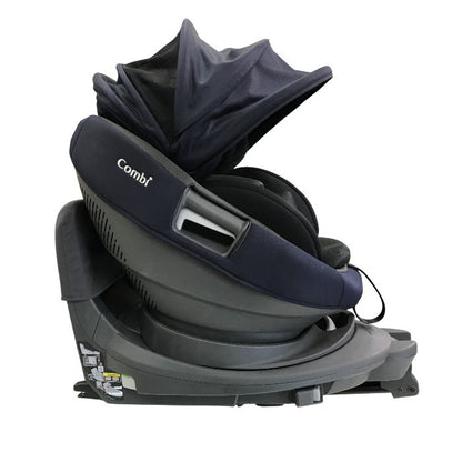 Combi コンビ ホワイトレーベル THE S ISOFIX エッグショック ロッタ チャイルドシート R129適合 360°回転 ウォッシャブル オリゴーリオネイビー ZC-690 中古 T1
