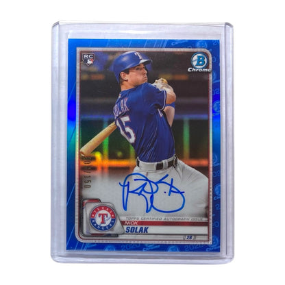 TOPPS MLBカード BOWMAN CHROME NICK SOLAK TEXAS RANGERS /150 #CRA-NS 中古 IT2