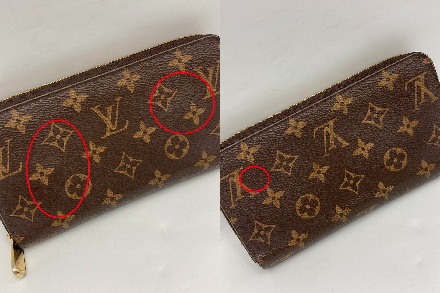 LOUIS VUITTON ルイヴィトン モノグラム ジッピーウォレット M41896 中古 D4