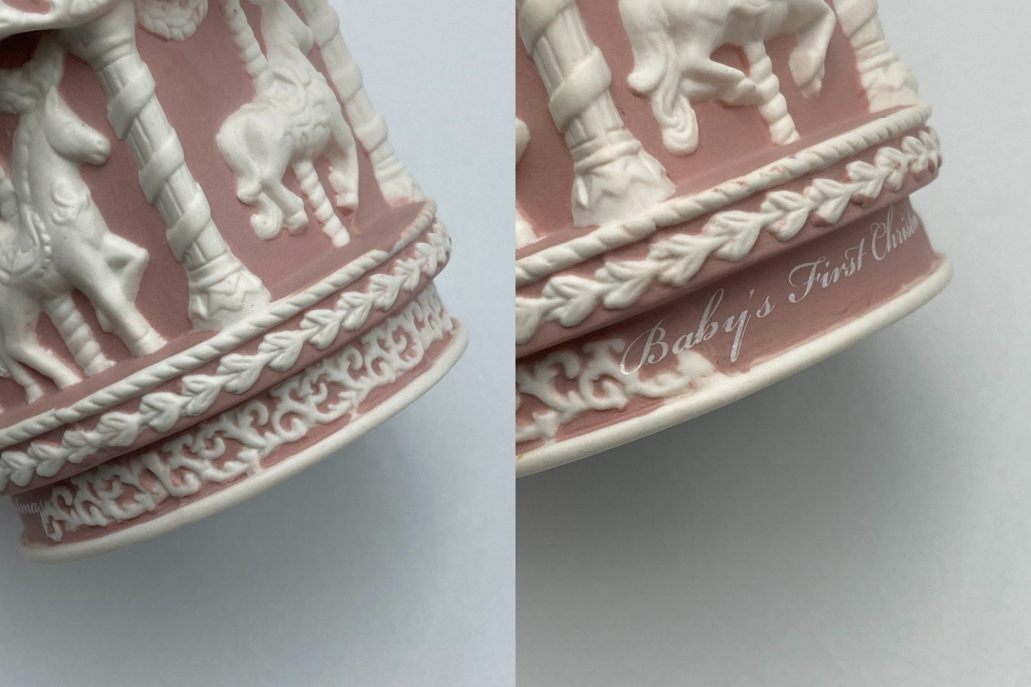 WEDGWOOD ウエッジウッド 2015 クリスマスオーナメント メリーゴーラウンド 中古 D4