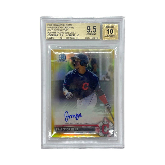 TOPPS MLBカード BOWMAN CHROME PROSPECT AUTOGRAPHS GOLD REFRACTORS FRANCISCO MEJIA 41/50 #CPA-FM 中古 IT1