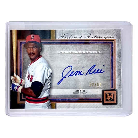 TOPPS MLBカード MUSEUM COLLECTION JIM RICE BOSTON RED SOX /50 #AA-JRI 中古 IT1