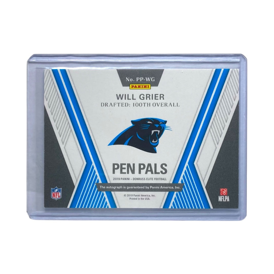 PANINI NFLカード DONRUSS ELITE WILL GRIER PANTHERS #PP-WG 中古 IT2
