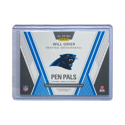 PANINI NFLカード DONRUSS ELITE WILL GRIER PANTHERS #PP-WG 中古 IT2