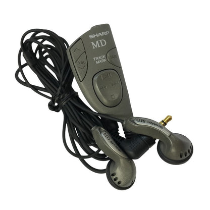 SHARP シャープ ポータブルMDレコーダー シルバー 録音/再生 スロットイン MD-MS100-S 中古 T1