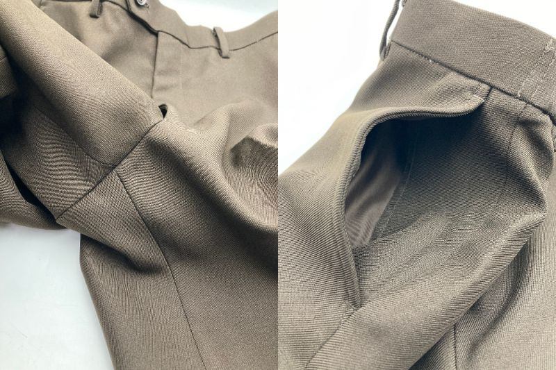 URBAN RESEARCH DOORS 『イージーケア』LIFE STYLE TAILOR ウールライクツイルコンフォータブルパンツ サイズXL ブラウン 中古 D4