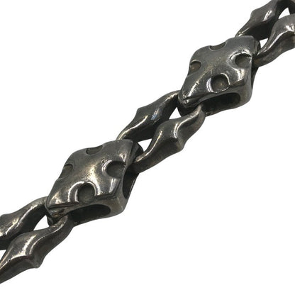 WOLF MAN B.R.S ウルフマンブラザーズ ブレスレット メンズ シルバー925 チェーン BRS ウルフヘッド 重厚 20cm 中古 T1