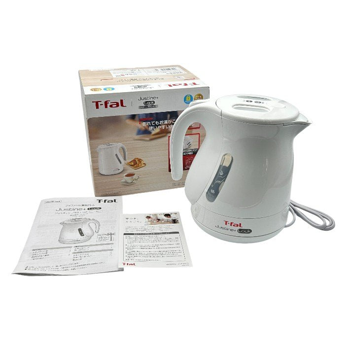 T-fal ティファール ジャスティン プラス ロック 1.0L 電気ケトル KO4421JP 家電製品 大容量 転倒お湯漏れロック 中古 W４