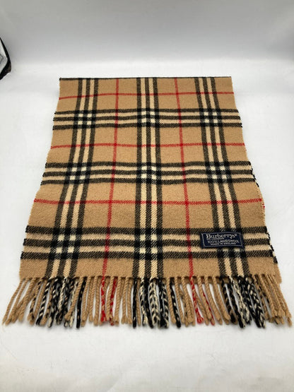 Burberry's バーバリーズ 英国製 ノバチェック マフラー ウール100％ 中古 D4