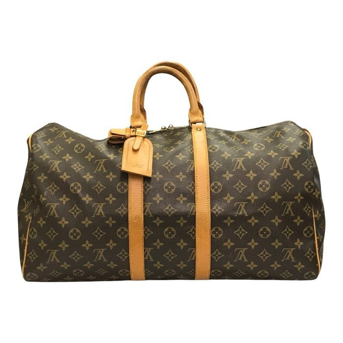 LOUIS VUITTON ルイヴィトン モノグラム キーポル 50 ボストンバッグ ユニセックス 旅行鞄 廃番 ブラウン M41426 中古 T1
