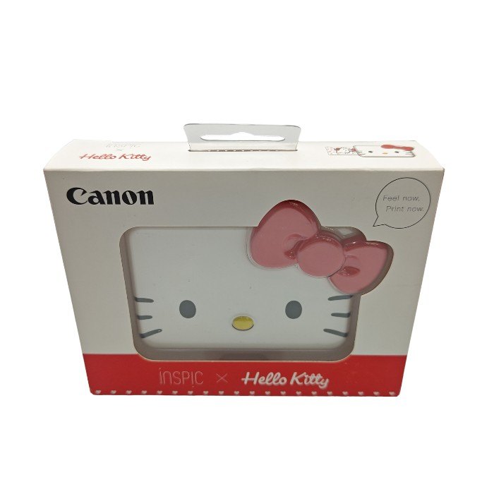 【未開封品】 Canon キャノン inspic × Hello Kitty インスピック ハローキティ カラー スマホプリンター PV-123-HK 中古 H４