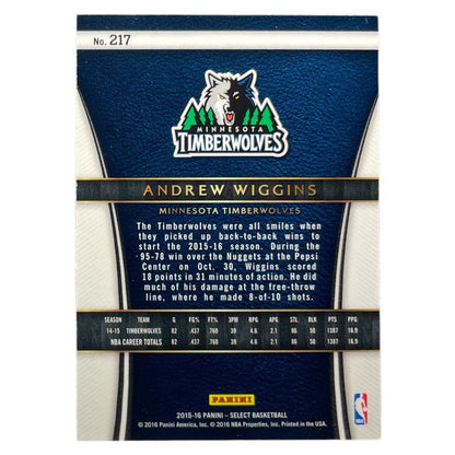 PANINI NBAカード SELECT ANDREW WIGGINS MINNESOTA TIMBERWOLVES #217 中古 IT2
