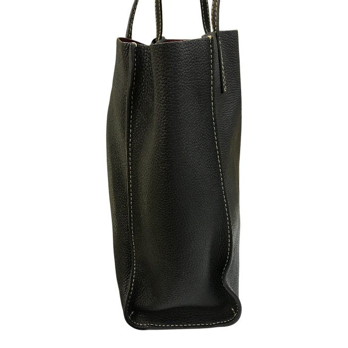 MARC JACOBS マークジェイコブス THE GRIND トートバッグ レディース レザー ショルダー シンプル 通勤 通学 ブラック M0012669 中古 T1