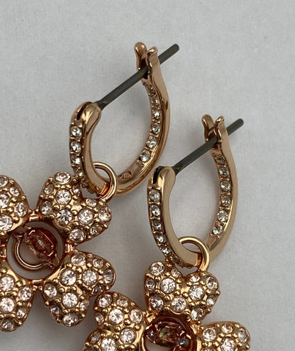SWAROVSKI スワロフスキー ldyllia イディリア ドロップピアス クローバー 5674212 中古 D4