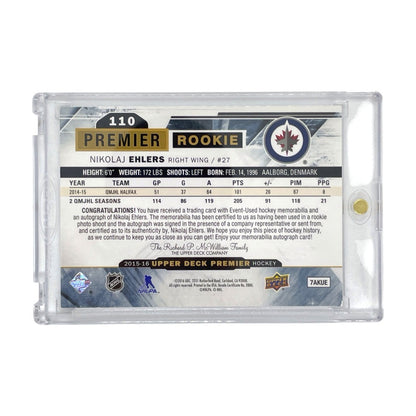 UPPER DECK NHLカード PREMIER NIKOLAJ EHLERS WINNIPEG JETS 371/375 #110 中古 IT1