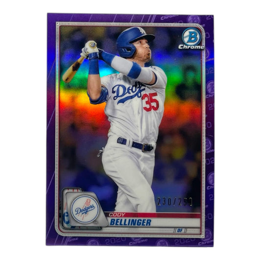 TOPPS MLBカード BOWMAN CHROME CODY BELLINGER LOS ANGELES DODGERS /250 #100 中古 IT2