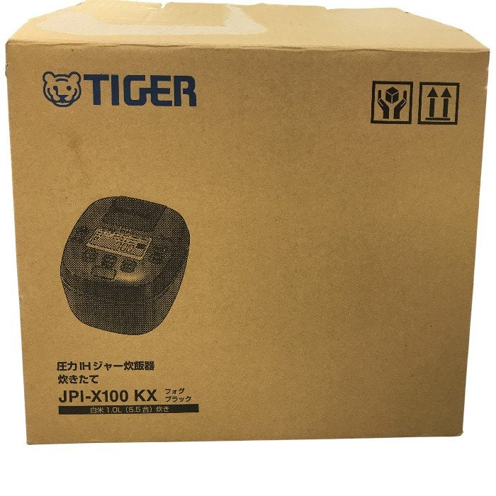 タイガー魔法瓶(TIGER) 炊飯器 5.5合 圧力IH式 フォグブラック JPI-X100-KX 中古 Y1