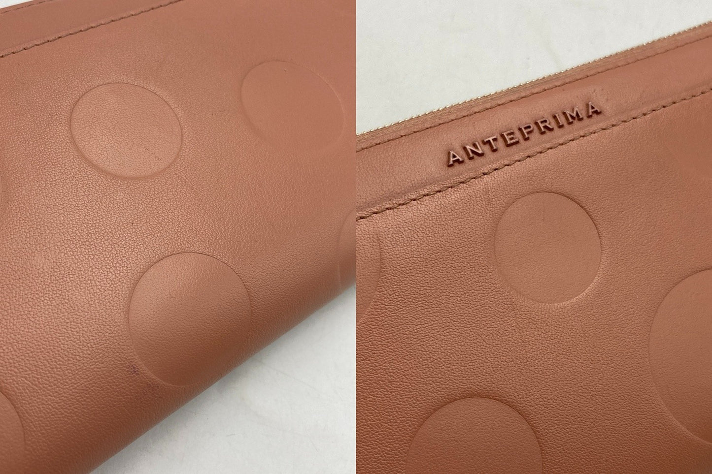 ANTEPRIMA アンテプリマ ポワ ロングウォレット ラウンドファスナー長財布 中古 D4