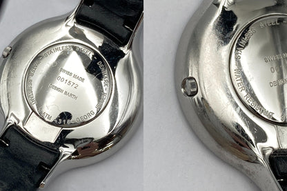 GEORG JENSEN ジョージジェンセン コンケイヴ 316 クオーツ 腕時計 中古 D4