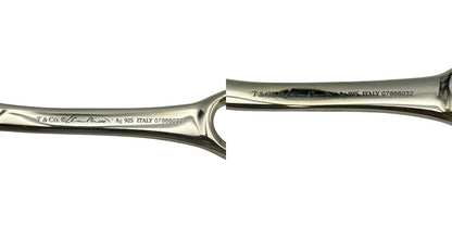 TIFFANY&Co. ティファニー Ag925 オープンハート ベビースプーン＆フォーク セット シルバー925 ベビー用品 食器 カトラリー 子供 中古 W４