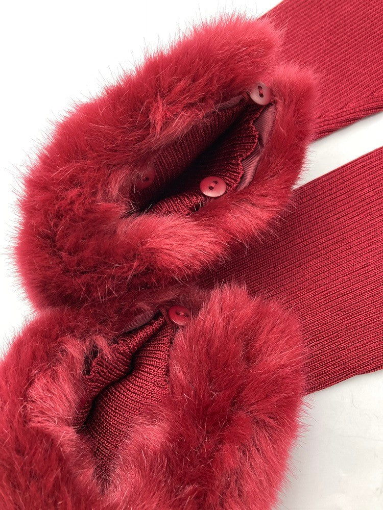 TOCCA トッカ エコファー付き ボレロ カーディガン 488445 サイズXS 中古 D4