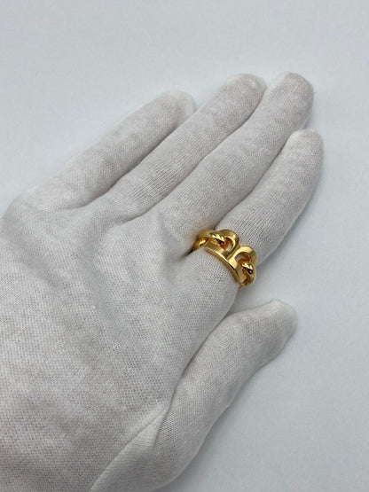 BALENCIAGA B CHAIN RING バレンシアガ Bチェーン リング サイズ54 中古 D4
