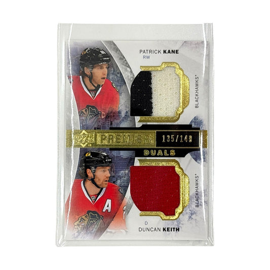 UPPER DECK NHLカード PREMIER PATRICK KANE DUNCAN KEITH BLACKHAWKS 135/149 #PD2-KK 中古 IT1