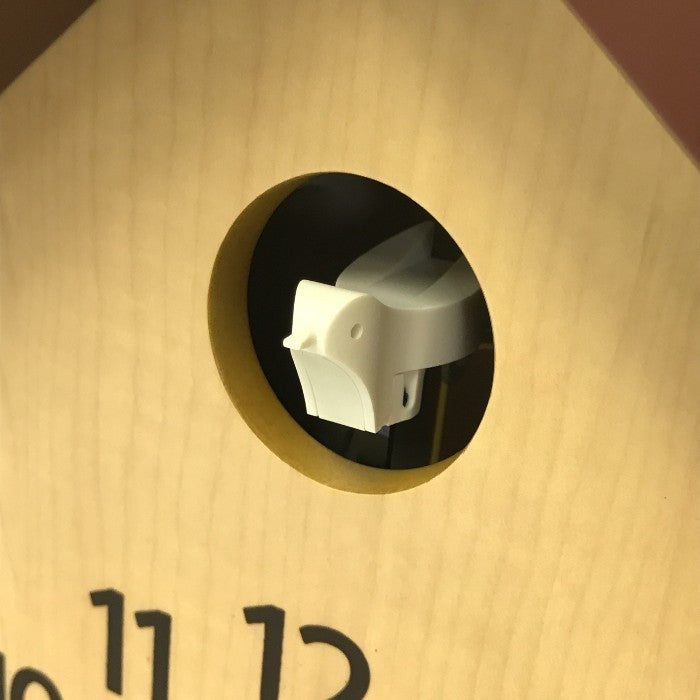 RHYTHM リズム時計 カッコースタイル145 壁掛け時計 クォーツ 鳩 振り子 シンプル ふいご式 明暗センサー 4MJ441NC06 中古 T1