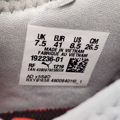 puma プーマ イグナイト パワーアダプト ケージド ディスク ゴルフシューズ メンズ 紐なし ニットメッシュ 撥水 グレー/ホワイト 26.5cm 192236 中古 T1