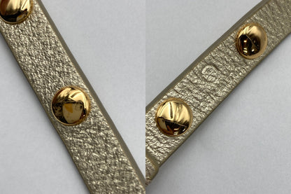 TORY BURCH トリーバーチ ダブルラップ ロゴ スタッズ ブレスレット 中古 D4