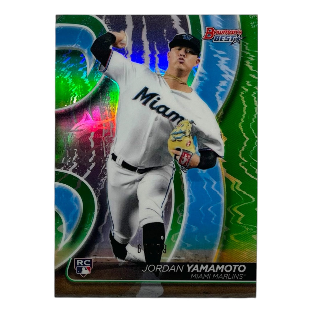 TOPPS MLBカード BOWMAN'S BEST JORDAN YAMAMOTO MIAMI MARLINS /99 #16 中古 IT2