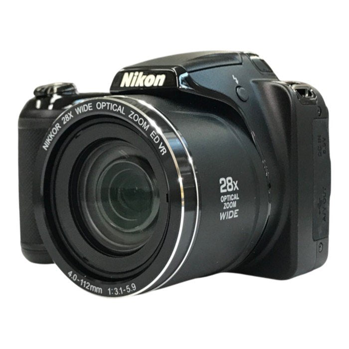 Nikon ニコン COOLPIX コンパクトデジタルカメラ 本体 ブラック 光学28倍ズーム 乾電池使用 L340 中古 T1