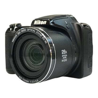 Nikon ニコン COOLPIX コンパクトデジタルカメラ 本体 ブラック 光学28倍ズーム 乾電池使用 L340 中古 T1