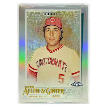 TOPPS MLBカード CHROME ALLEN & GINTER JOHNNY BENCH CINCINNATI REDS #72 中古 IT1