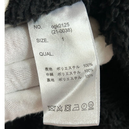 kohaku コハク 異素材切り替え フーディ コート ogk0125 サイズ 1 レディース ロング キルティング ボア アウター 冬 中古 W４