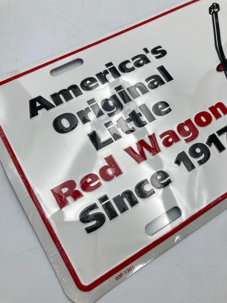RADIO FLYER ラジオフライヤー TIN SIGN 看板 プレート Red Wagon 中古 D4