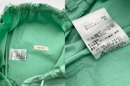DES PRES デプレ ライトコットンストレッチ ギャザー ワイドパンツ サイズ36 レディース 中古 D4