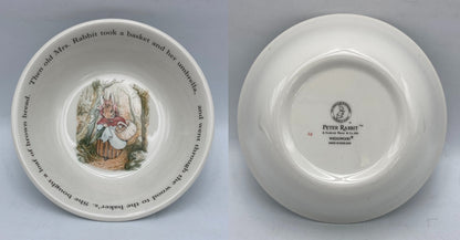 PETER RABBIT by Wedgwood ウェッジウッド ピーターラビット カップ プレート ボウル 3点セット 中古 D4