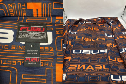 FUBU 総柄 半袖シャツ サイズXL メンズ 中古 D4