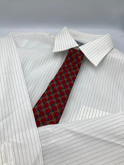 Salvatore Ferragamo サルヴァトーレフェラガモ 花柄 ネクタイ シルク100％ 中古 D4