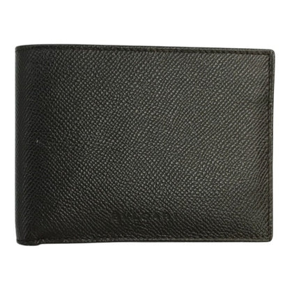 BVLGARI ブルガリ Hipster Large 2 Folds 財布 メンズ 二つ折り レザー 薄型 札入れ シンプル ブラウン 中古 T1