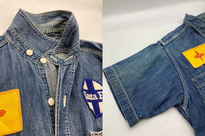 ジョー マッコイ 8HOUR UNION ワッペン 半袖 デニムシャツ メンズ 中古 D4