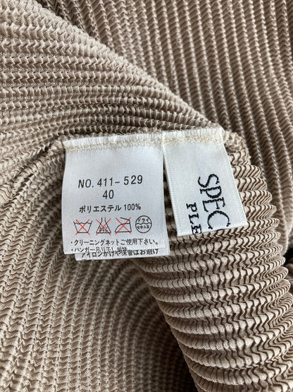 SPECCHIO スペッチオ シャトルプリーツ フレンチスリーブ ワンピース サイズ40 中古 D4