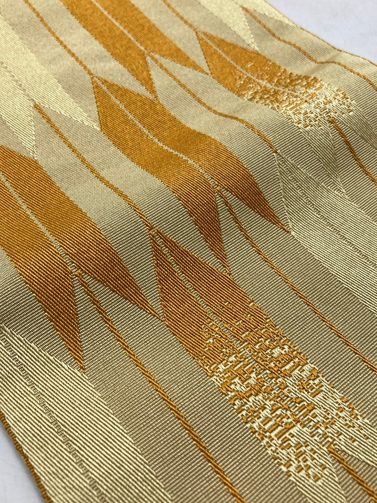 半幅帯 矢羽 矢羽根模様 中古 D4