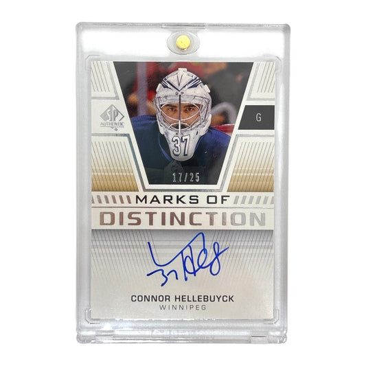 UPPER DECK NHLカード SP AUTHENTIC CONNOR HELLEBUYCK WINNIPEG JETS 17/25 #MD-CH 中古 IT1