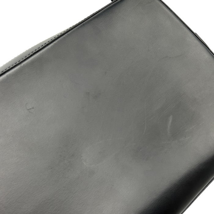 dunhill ダンヒル セカンドバッグ レザー ブラック クラッチバッグ メンズ お出かけ ブランド シンプル 無地 中古 W４