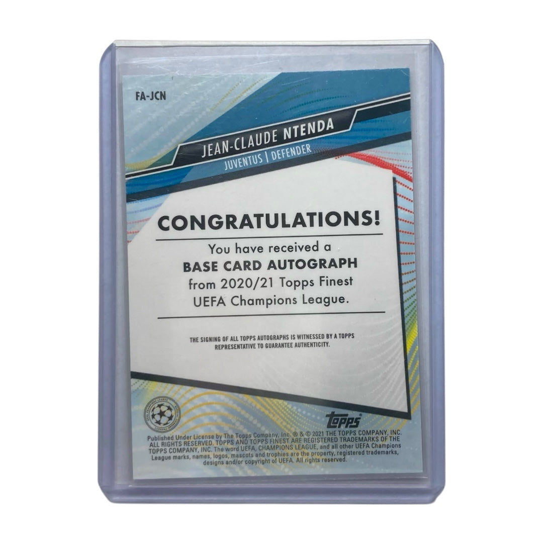 TOPPS サッカーカード FINEST JEAN-CLAUDE NTENDA JUVENTUS #FA-JCN 中古 IT2